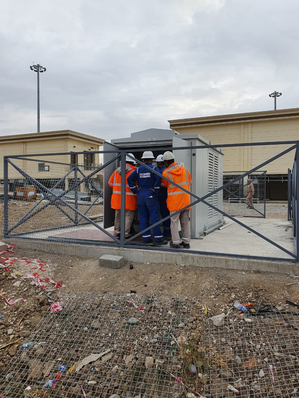 Power substation and power transformer commissioning